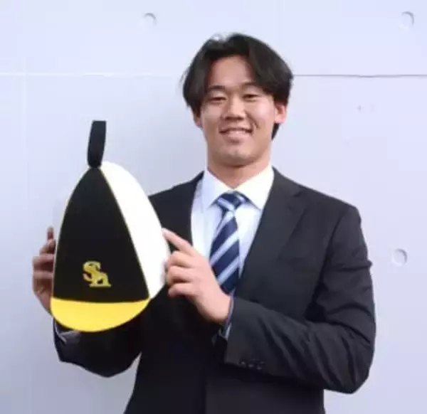 ソフトバンク仕様のサウナハット持参　ドラ2ルーキー稲川竜汰が入寮　年末にストラックアウトでパーフェクト達成しゲット