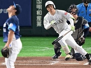 ソフトバンク、首位攻防第1Rで「扇の要」が価値ある快音　海野隆司が剛腕攻略の一振りで約2カ月ぶりの首位浮上　貯金は最多14
