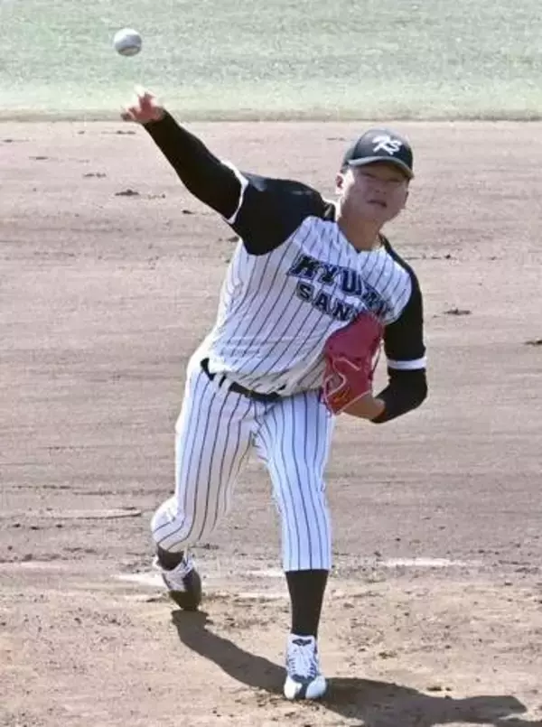 九産大の188センチ大型右腕が大台マーク　リーグ自己最長イニングで今季初勝利【福岡六大学野球】