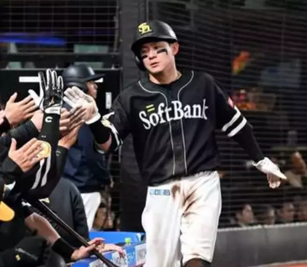 昨季わずか7四球で首位打者のソフトバンク牧原大成　3年ぶり2四球で貴重な勝ち越しホーム踏む　今季は既に6四球