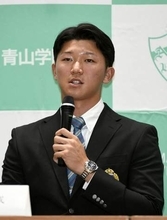 「この時に呼ばれたらどうなる…」ソフトバンク1位指名の青学大・鈴木泰成　待機会場で思わぬ〝アクシデント〟【ドラフト会議】