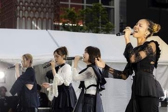 Little Glee Monster、2人欠席し、4人体制で自身最大規模のフリーライブ「全力で勇気を届けられたら」