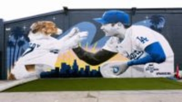 デコピン始球式が快進撃止まらず　大谷翔平著書の絵本にとどまらずドデカ壁画で登場