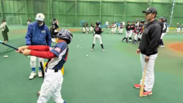 【ロッテ】立松由宇ら3選手が野球教室で地元小学生90人を指導「少しでもみんなの力になってくれたらうれしい」