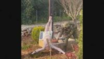 “イスラエル兵士がキリスト像を損壊”　イスラエル軍が明らかに