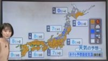 【あすの天気】全国的に行楽日和　北日本は朝にかけ雨や雪も