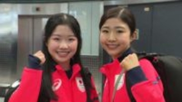 団体銀メダルに「スゴく燃えました」持ち物リストのアドバイスも受けて準備万全　中井亜美＆千葉百音ミラノ入り【フィギュア・女子シングル】