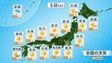 「【フカボリ天気】こどもの日は広く行楽日和　昼間は過ごしやすい陽気に」の画像1