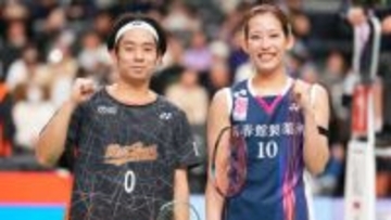 松山奈未が混合ダブルス転身で「女子ダブルスとのギャップについていけない」としつつも「日に日に成長出来てる」と前進感じる