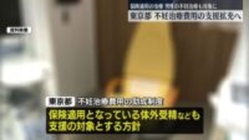 東京都、不妊治療費用の支援拡充へ　保険適用の治療、男性の不妊治療も対象に