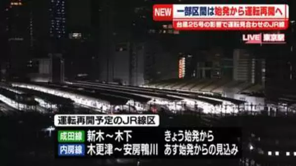 JR東日本、成田線「新木─木下」駅間で始発から運転再開
