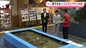 愛子さま鳥取の水族館でヒラメの「餌やり」体験 勢いあるヒラメに「すぐに気づくんですね」 大型望遠鏡で天体観測も 訪問最終日