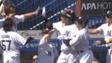 「【ロッテ】安田尚憲が3年ぶりの一発　阪神・村上頌樹の直球をバックスクリーンへ　昇格後初打席でいきなり結果残しスタンド熱狂」の画像1