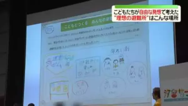 こどもたちが自由な発想で考えた“理想の避難所”はこんな場所【あす大災害、だとしたら? 】