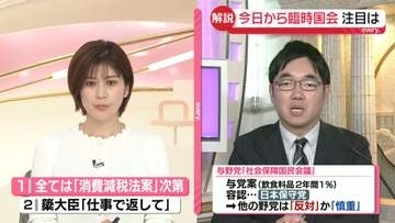 【解説】今日から臨時国会　消費減税法案や“簗農水相問題”の行方は