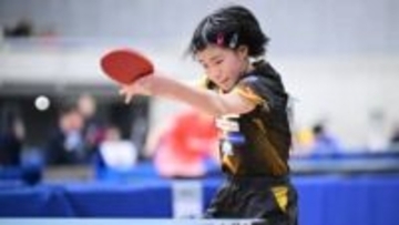 【卓球】12歳・松島美空が5回戦進出　小学生の最高記録、福原愛さんらに並ぶ　憧れの早田ひなと「一般の試合で当たって勝って優勝したい」と目標も