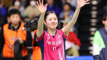 志田千陽へダブルの似顔絵入りケーキの特別な送別会　3月末で再春館製薬所を退所【バドミントン】