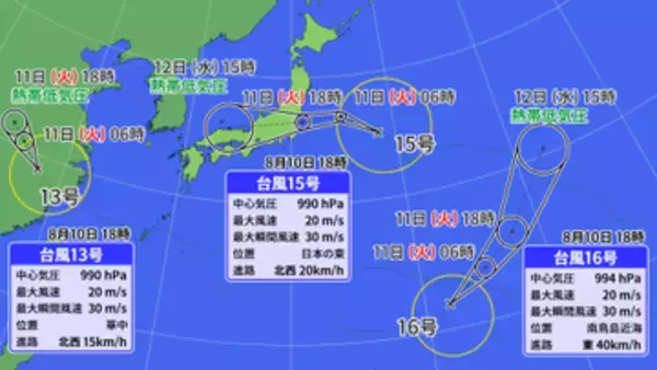 【フカボリ天気】お盆直撃…台風15号は異例のコースで関東上陸へ