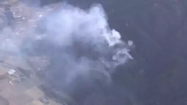 茨城・常陸太田市の山林火災　延焼続き約8ヘクタールに広がる　市は21日午後1時に災害対策本部立ち上げ