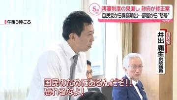 “再審制度の見直し”政府が修正案　部屋から怒号も…自民党から異論噴出