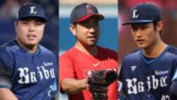 菊池雄星が西武の“YouTuberコンビ”に遭遇　3ショットを公開し「尊敬」と言葉添える