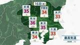 「関東きょうも厳しい暑さ　都心も35℃と初猛暑日か　午後は天気急変し広範囲で雷雨の可能性」の画像1