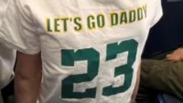 「レッツゴーダディ」のフローレンスちゃん　父・ケネリー選手の応援に駆けつける