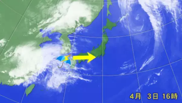 【天気】きょう3日夜は西日本で雨の所も　4日は“春の嵐”に警戒を