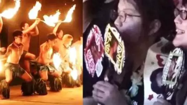 スパリゾートで“推し活”「目が合った時にウフ･･･」　ファイヤーナイフダンスチームが人気