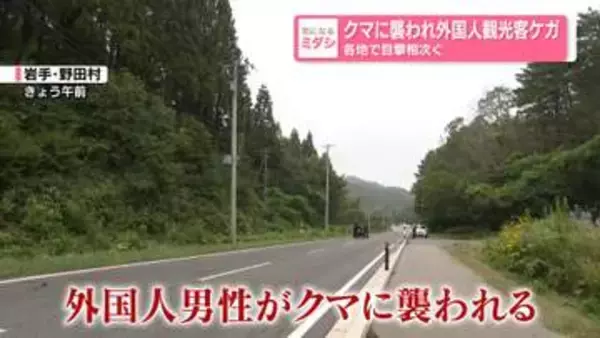 クマに襲われ外国人観光客ケガ　各地で目撃相次ぐ