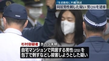 同居の男性を包丁で殺害しようとした疑い、29歳の男を逮捕　神奈川・平塚市