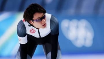「出し切れなかった...」森重航が悔しさで10秒沈黙　全体10位...涙こらえ取材応じる「五輪の難しさ改めて知った」【スピードスケート】