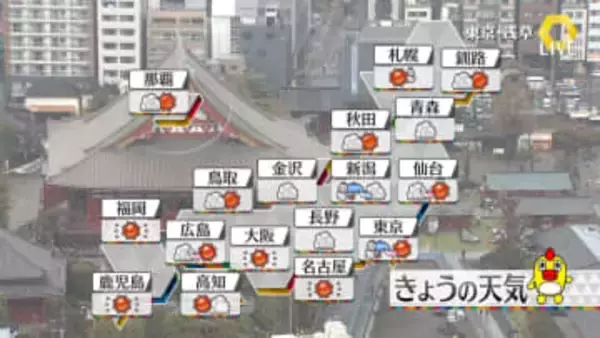 【天気】関東北部で大雪になったところも　全国的に真冬の寒さ　関東は一日ひとケタの極寒に