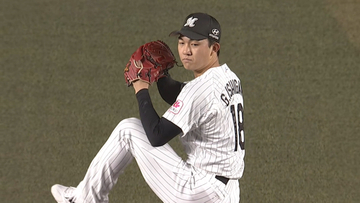 【ロッテ】石垣元気のプロデビュー「目標にしてきた舞台だったのでまず今年中に投げることができて良かった」