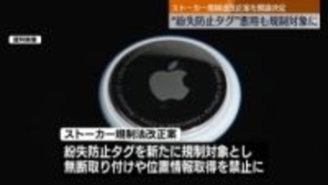 ストーカー規制法の改正案を閣議決定　“紛失防止タグ”悪用も規制対象に