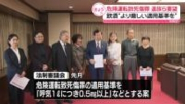 危険運転致死傷罪“より厳しい適用基準を”　飲酒運転事故の遺族7人が要望