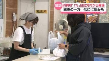 “高額商品ほど恩恵受けやすい”　消費減税「1％」に自民党内から異論　恩恵の一方、店には悩み「値下げもしづらい」