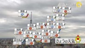 【天気】北海道は積雪増加　東京は翌朝にかけ今季1番の寒さ