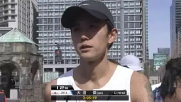 大迫傑「まだまだ若いアスリートと一緒に頑張っていきたい」　日本新から3か月で再び2時間5分台　鈴木健吾との日本人トップ争い制す【東京マラソン】
