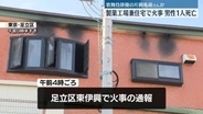 製菓工場兼住宅で火事　男性1人死亡　歌舞伎俳優の片岡亀蔵さんか　東京・足立区