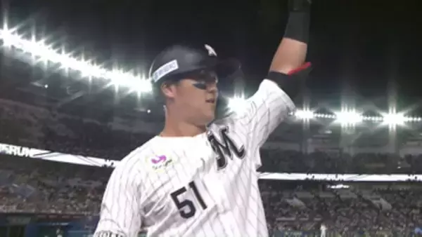 【ロッテ】勢い止まらぬ山口航輝　ここまで無安打と好投の日本ハム・北山亘基をとらえ23号ソロ　直近3試合でも2試合連続弾
