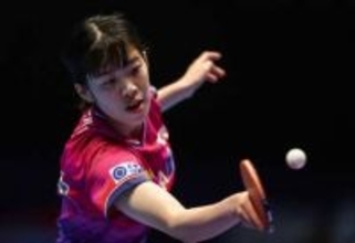 【卓球女子】初勝利に笑顔の面手凛「この大舞台で1勝できたことはうれしい」　同世代の張本美和の存在聞かれ苦笑い　日本が55年ぶりの世界一へ16強入り