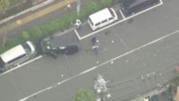 車と自転車あわせて6台絡む事故　5人ケガ…うち2人は警察官　東京・板橋区