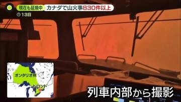 カナダ東部で830件以上の山火事　オレンジ色の空…“大気汚染”で注意呼びかけも　煙流れ込み…サッカーW杯決勝戦にも影響懸念
