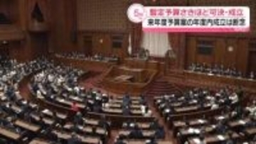 暫定予算が可決・成立　来年度予算案の年度内成立は断念【中継】