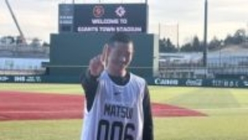 「毎日楽しいです」と笑顔も　巨人育成3位のキャッチャー松井蓮太朗が1500m走で1位に