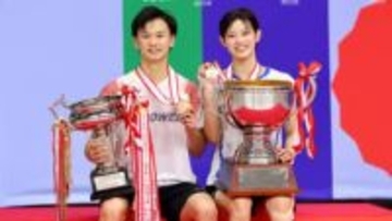 【バドミントン】田口＆渡辺ペアが松山＆緑川ペアを下し初優勝　パリ五輪メダリストながらペアを組み直して1年3か月でつかんだ栄光