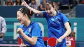 【卓球】張本美和＆早田ひながダブルス栄冠　シングルスは王楚欽＆孫穎莎の中国勢が頂点へ〈シンガポールスマッシュ結果〉