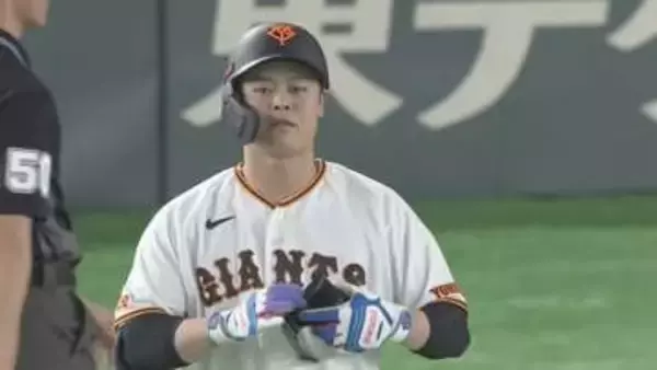 “出続けられるように結果を残したい”　巨人・中山礼都　ヤクルト高梨裕稔の“完全投球”防ぐチーム初安打