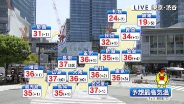 台風18号が沖縄を直撃へ　東北南部～九州は広く晴れ…大分・日田で40℃の酷暑日予想